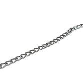 Mild Steel Chains (1 Meter) 5x3.5 MM Link Size For Jewellery Making Crafts Twist Silver Color